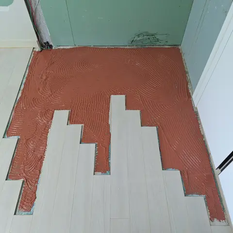 거실 마루 시공 — 방 바닥
