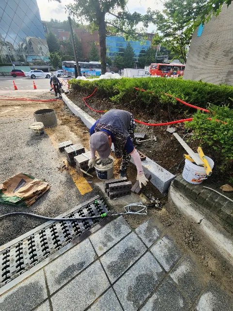 화단 철거 후 포장 서울 송파