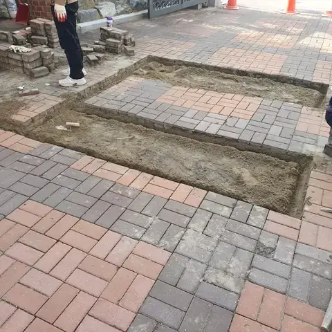 부천 상가 앞 침하 구간 부분 보수