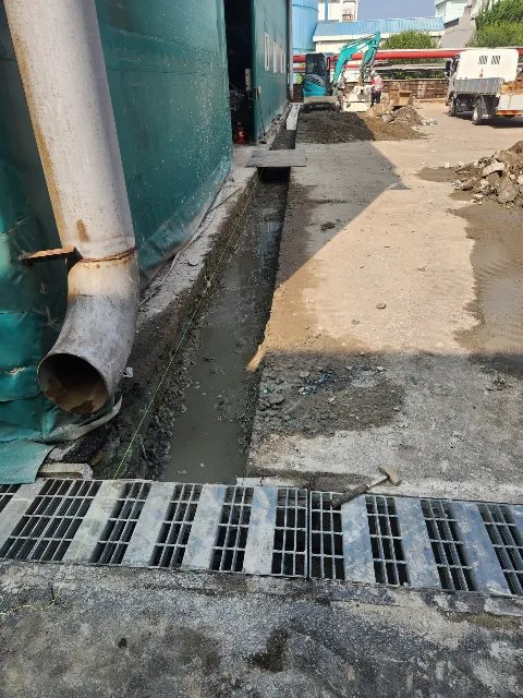 트렌치 배수로 시공 충북 진천